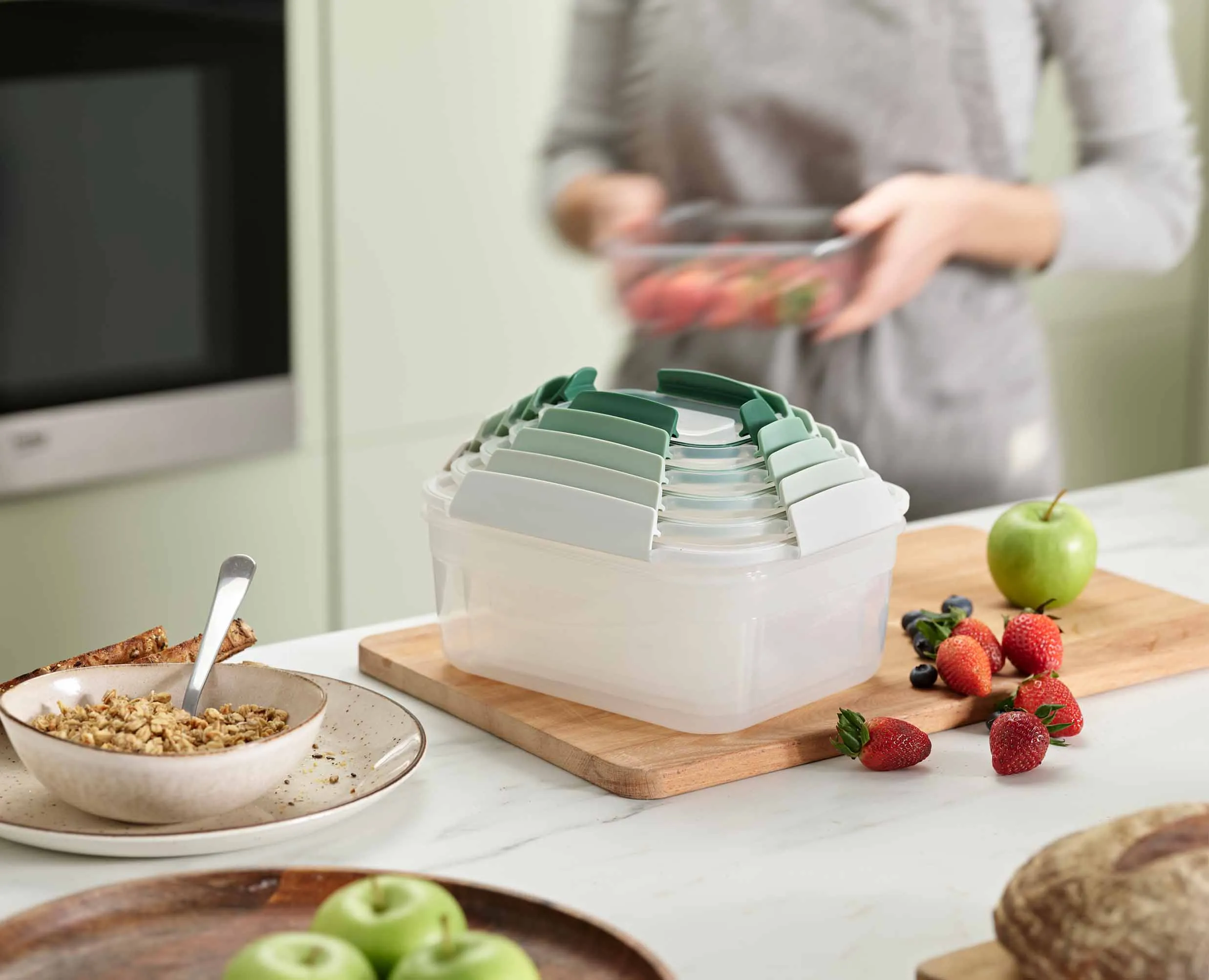 Nest™ Lock 5-piece Green Food Container Set - Editions