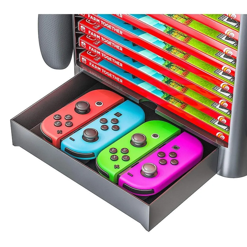 Nintend Switch Game Accessories Storage Tower Stackable Game Disk Rack