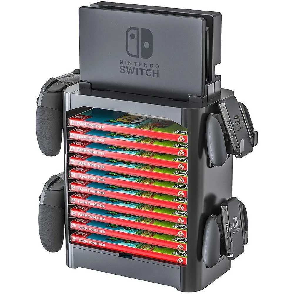 Nintend Switch Game Accessories Storage Tower Stackable Game Disk Rack
