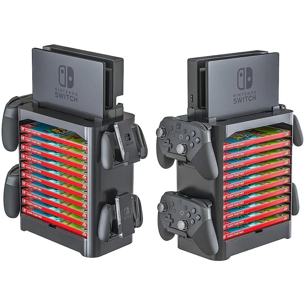 Nintend Switch Game Accessories Storage Tower Stackable Game Disk Rack