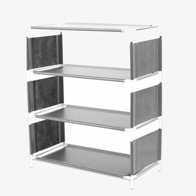 Non-woven shoe storage rack