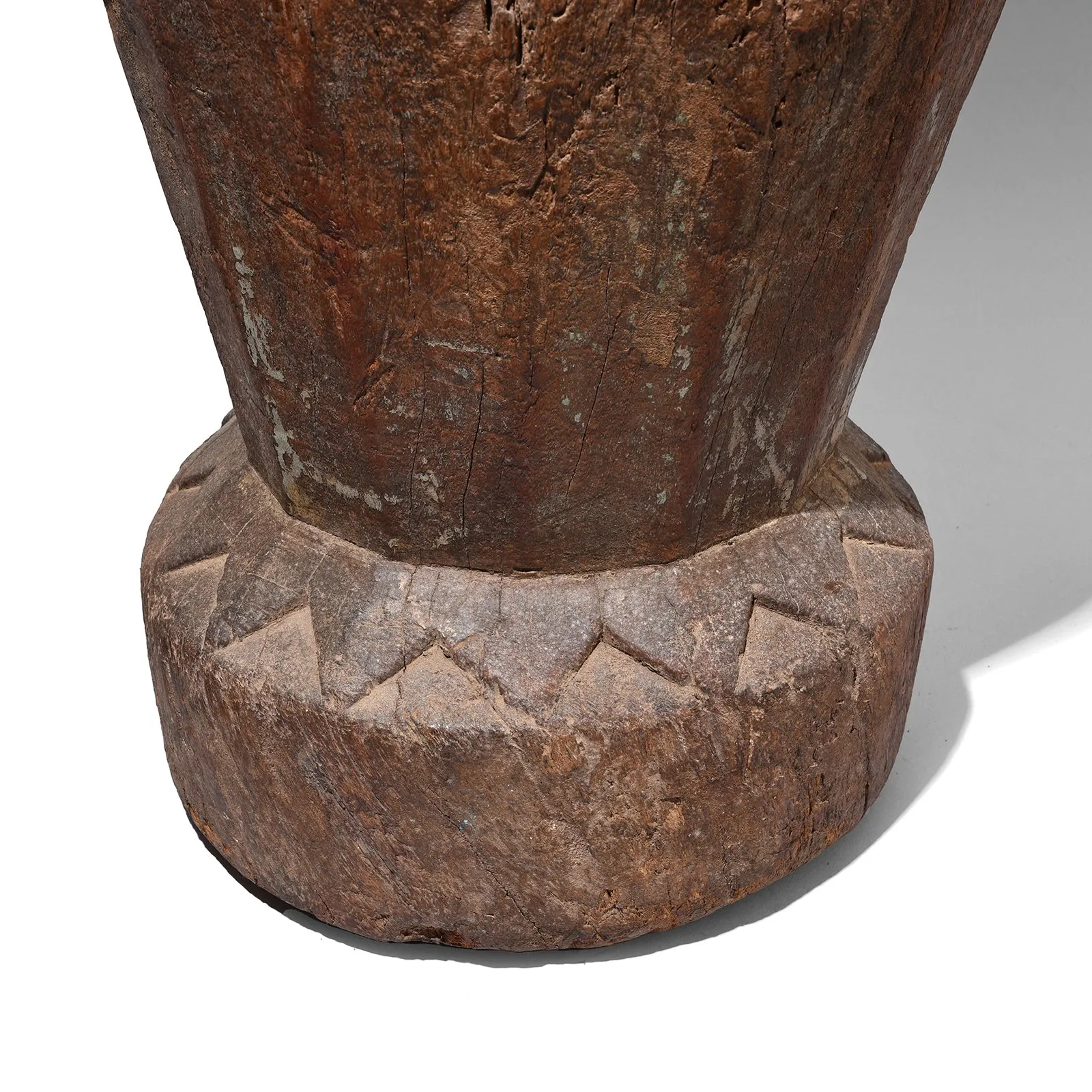 Old Neem Mortar From Himachal Pradesh - Ca 1900