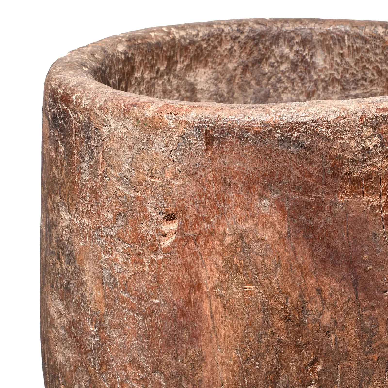 Old Neem Mortar From Himachal Pradesh - Ca 1900