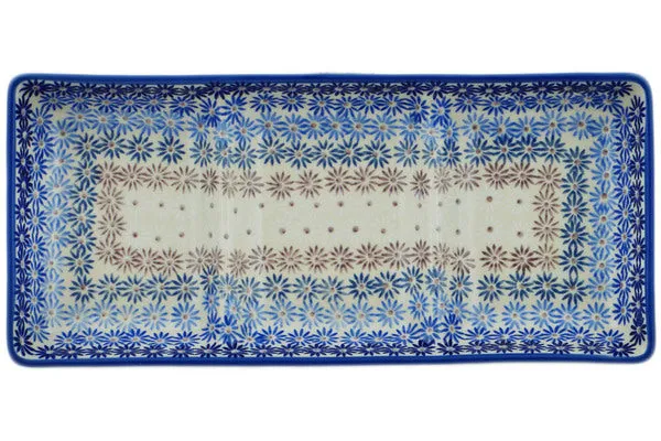 Polish Pottery 14" Divided Dish Calm Radiance