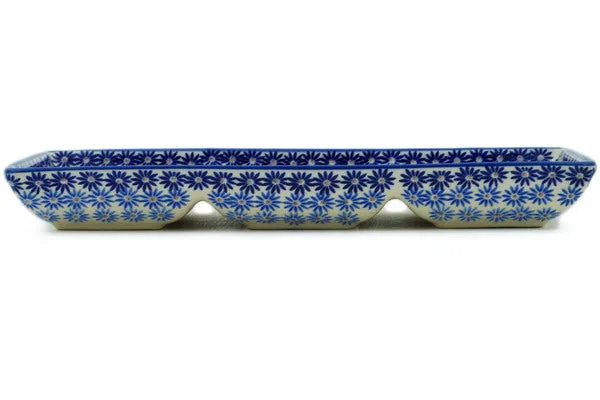 Polish Pottery 14" Divided Dish Calm Radiance