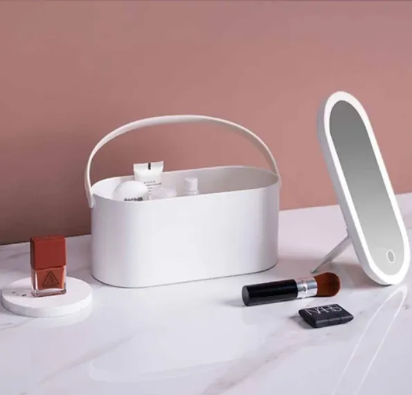Portable Makeup Organizer With LED Light