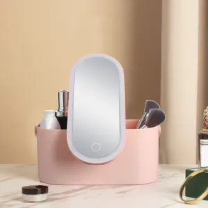 Portable Makeup Organizer With LED Light