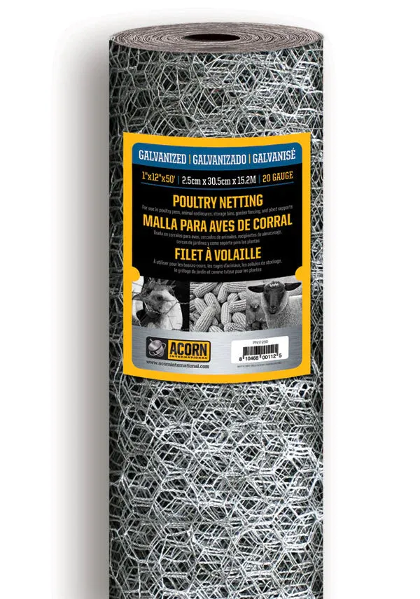 POULTRY NETTING • 1" • 24"X25'