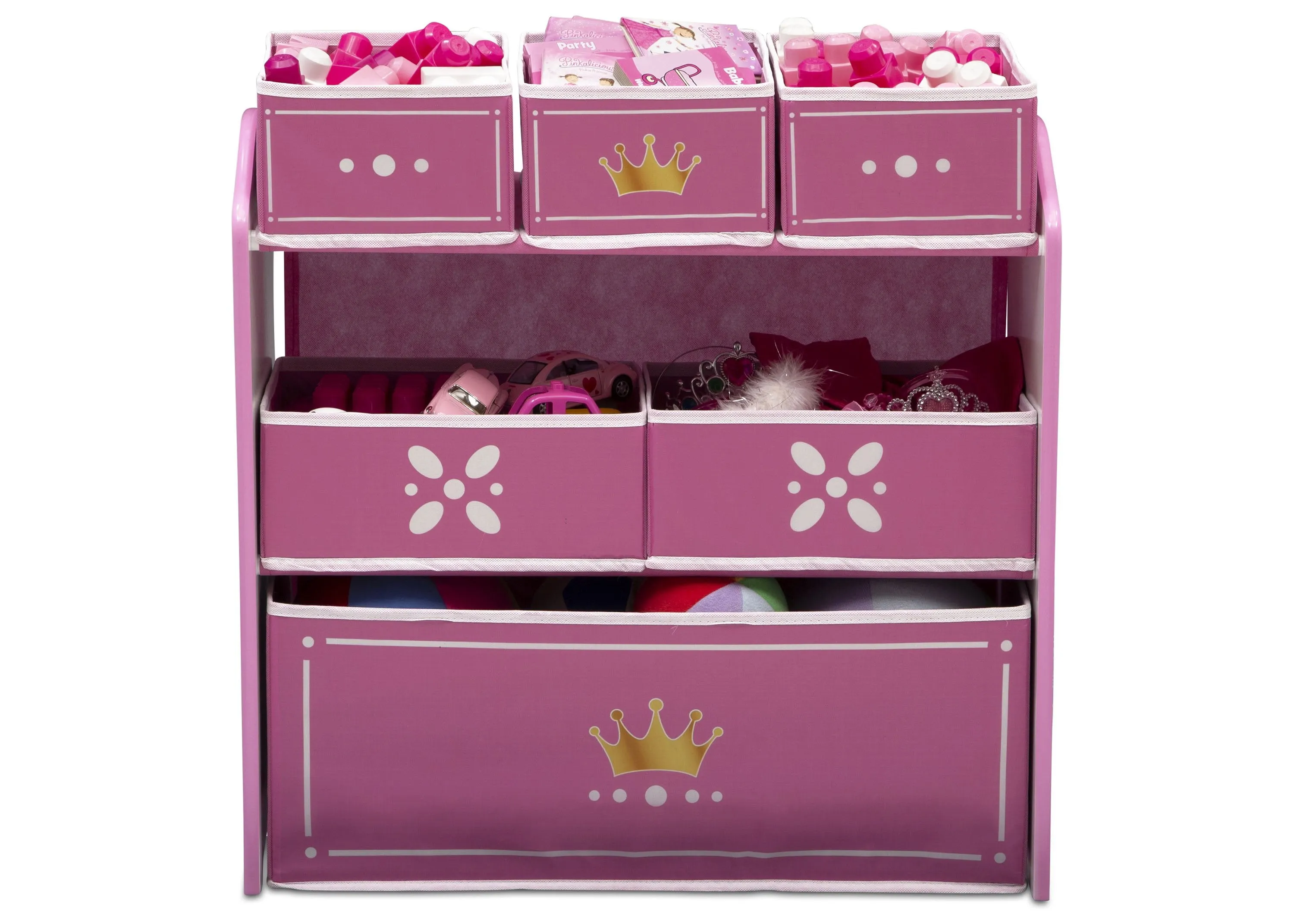 Princess Crown Multi-Bin Toy Organizer