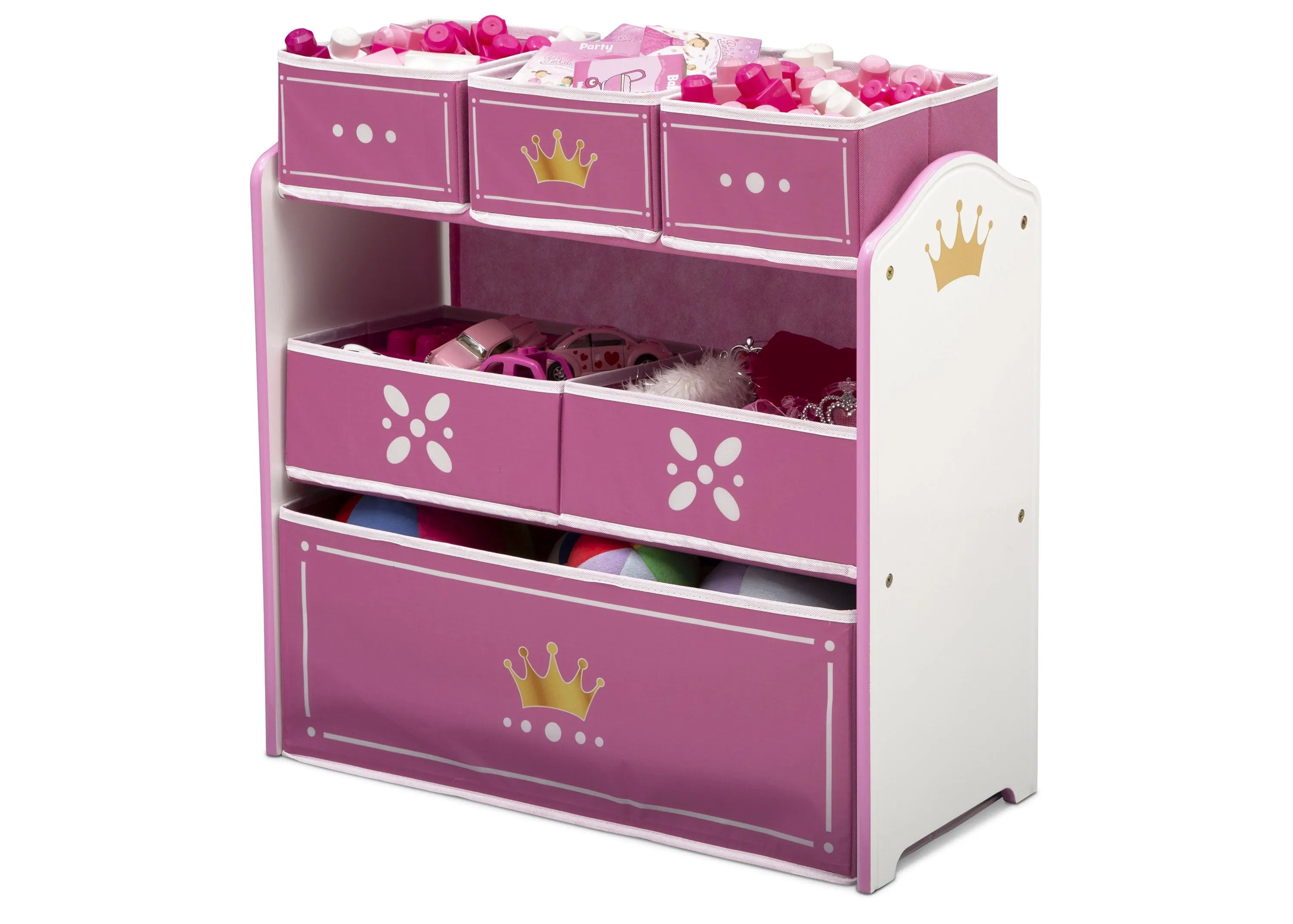 Princess Crown Multi-Bin Toy Organizer