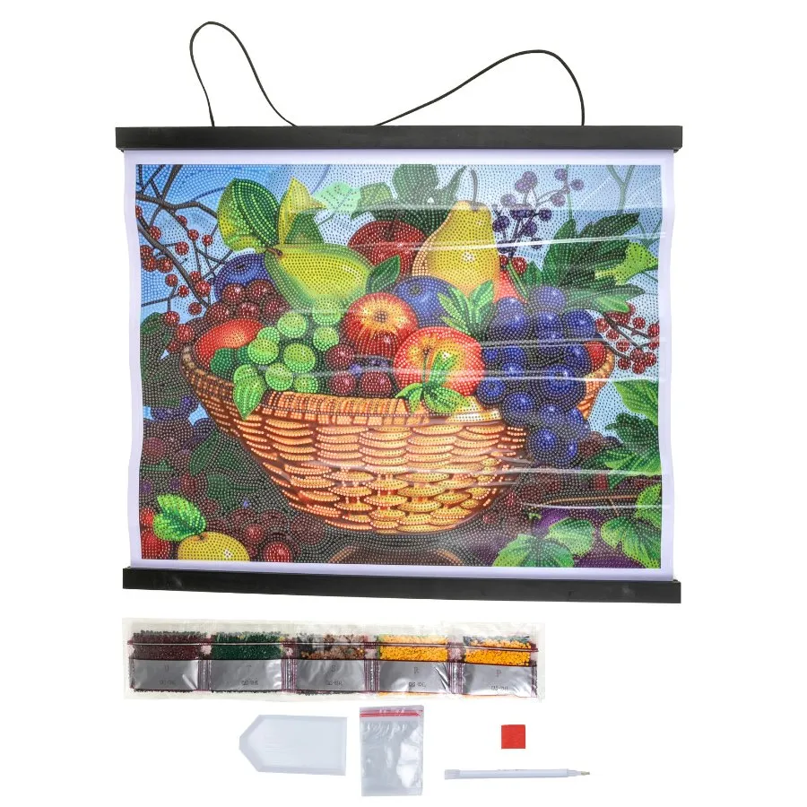 "Fruit" Crystal Art Scroll Kit