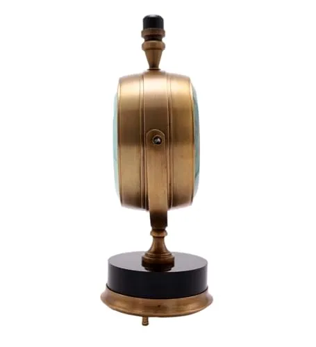 Roomattic 3 Inch Appealing Brass Table Clock Vintage Table Clock