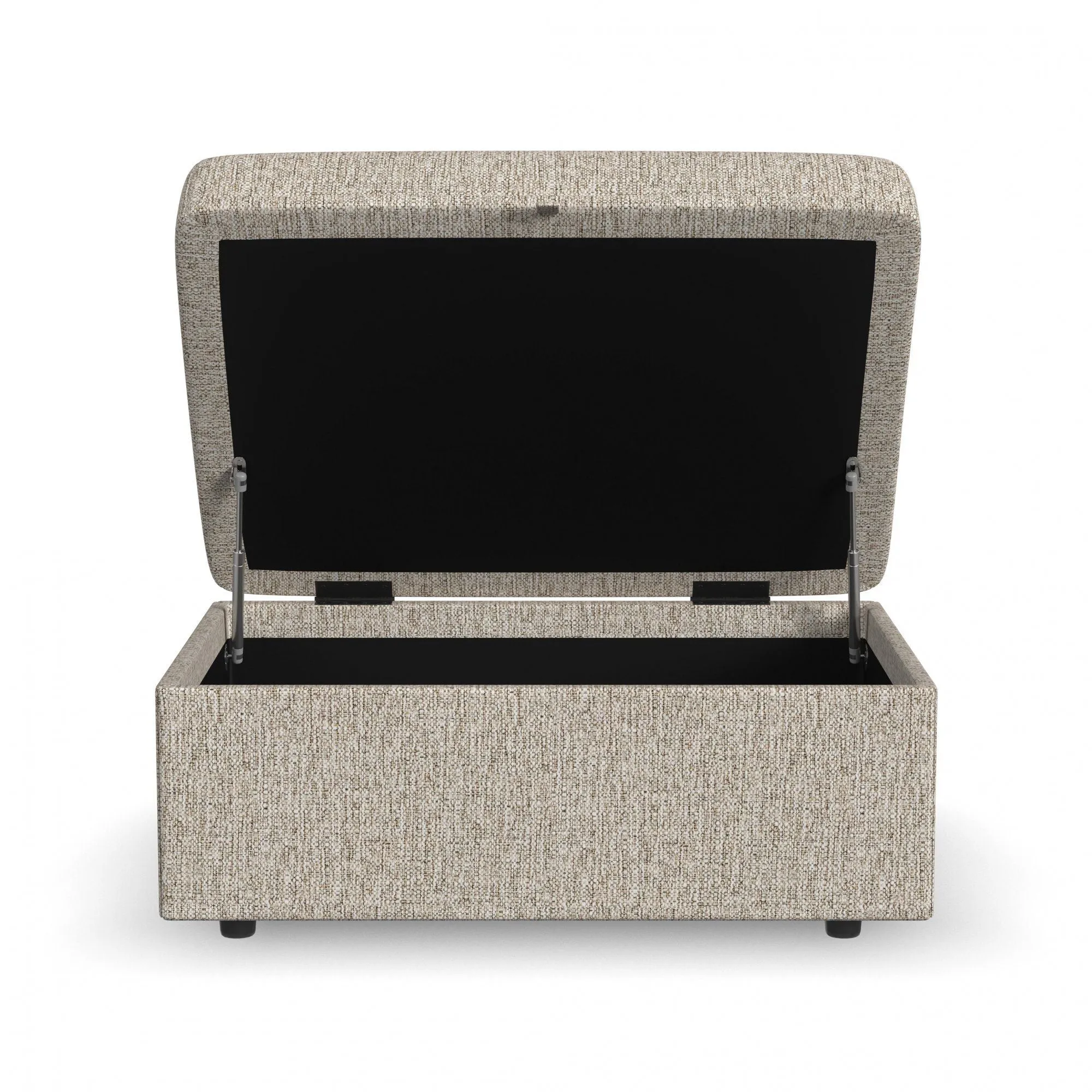 Sky - Storage Ottoman - Pearl Silver