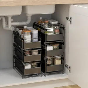 Stackable Pull Out Multipurpose Drawer Rack L