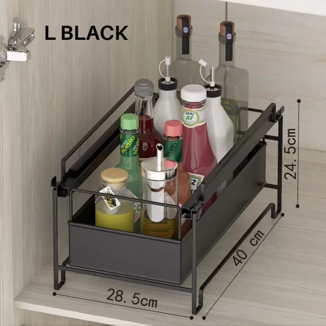 Stackable Pull Out Multipurpose Drawer Rack L
