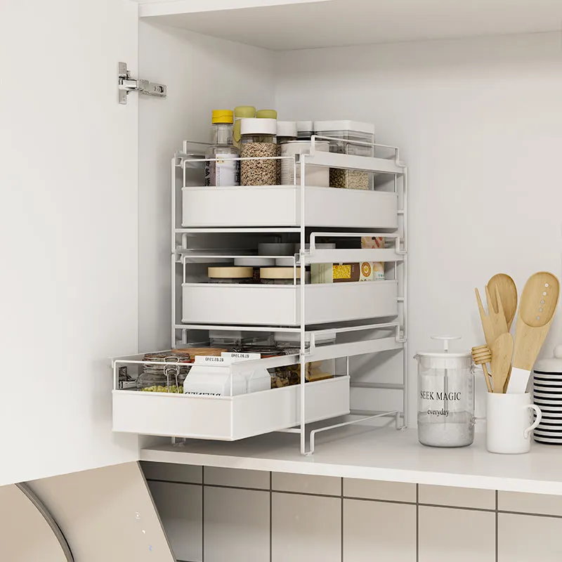 Stackable Pull Out Multipurpose Drawer Rack L