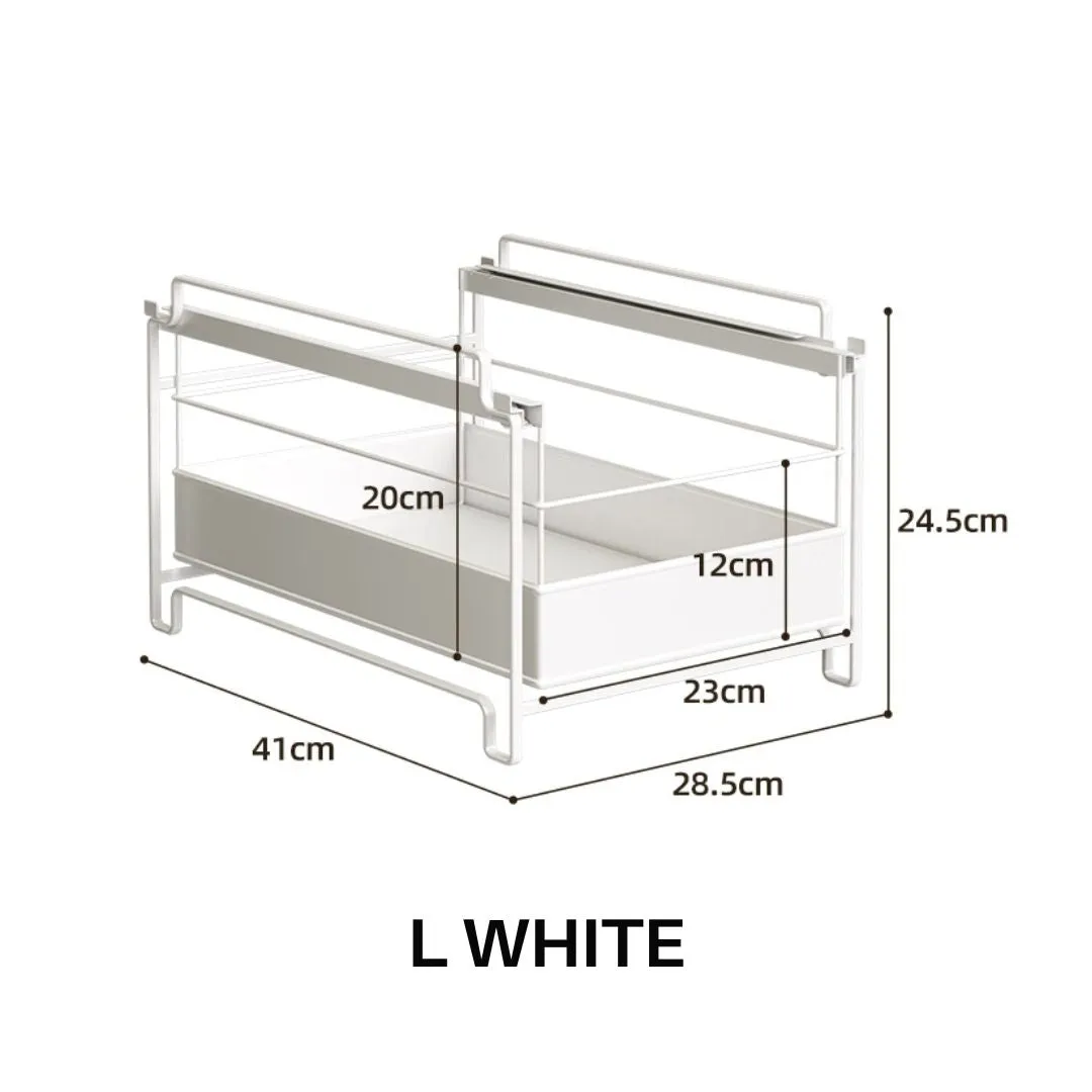 Stackable Pull Out Multipurpose Drawer Rack L