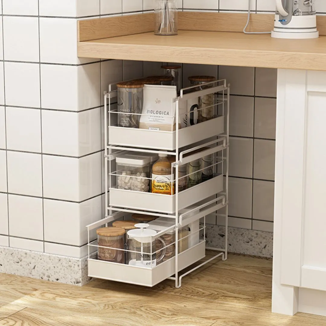 Stackable Pull Out Multipurpose Drawer Rack L