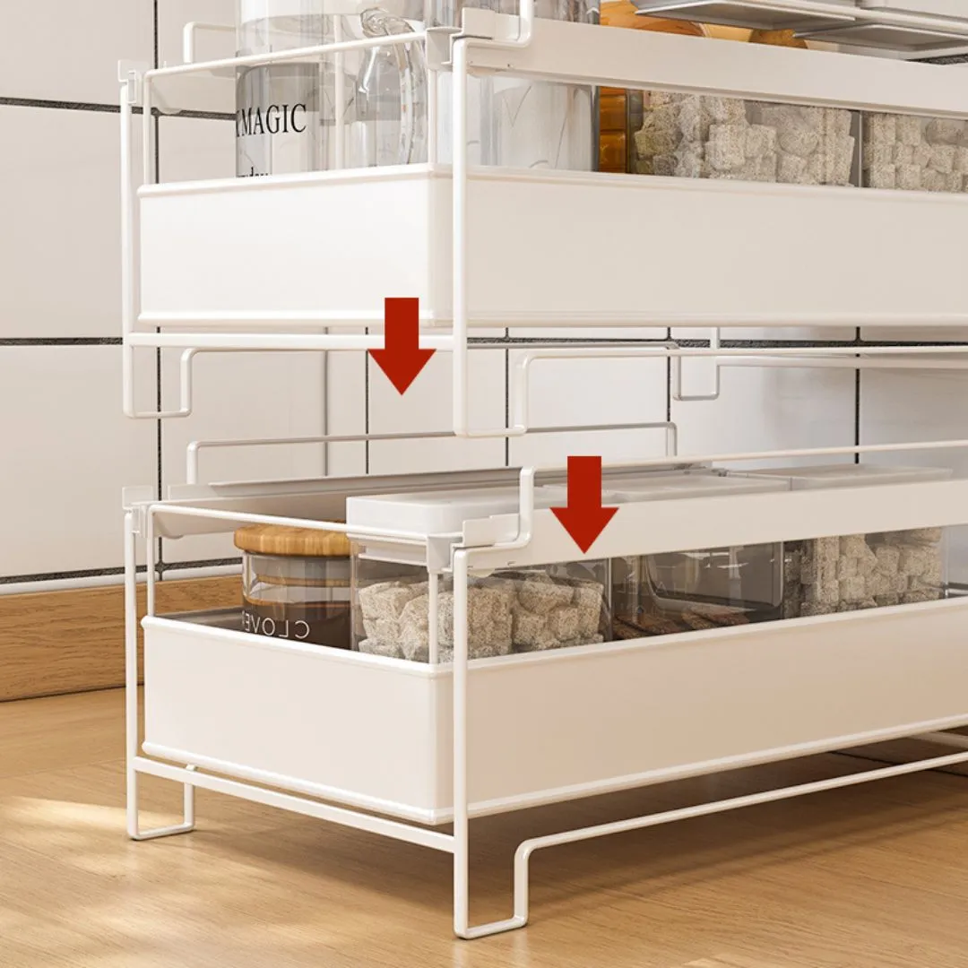 Stackable Pull Out Multipurpose Drawer Rack L