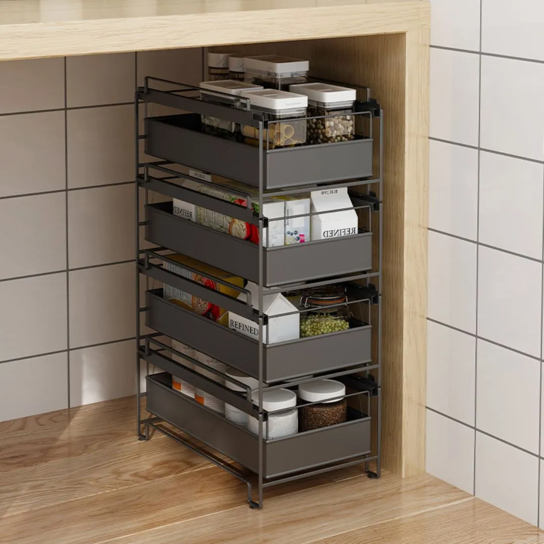 Stackable Pull Out Multipurpose Drawer Rack L