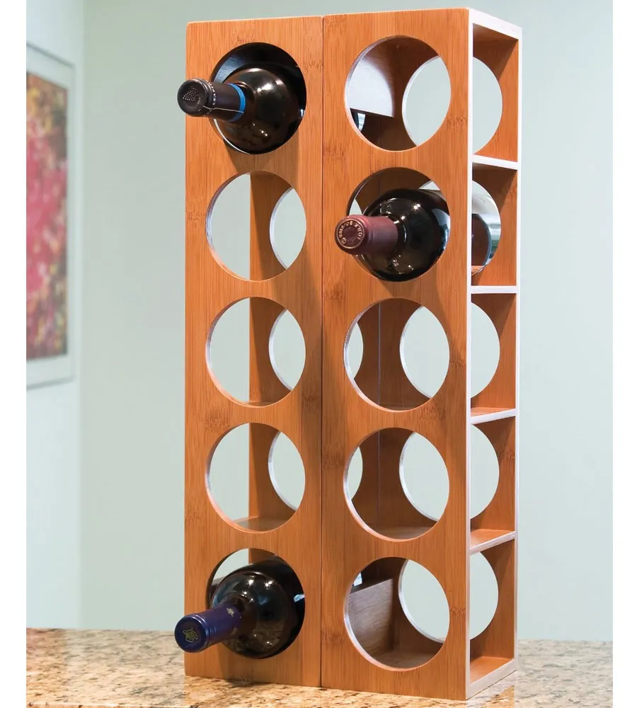 Stackable Wine Rack - Bamboo