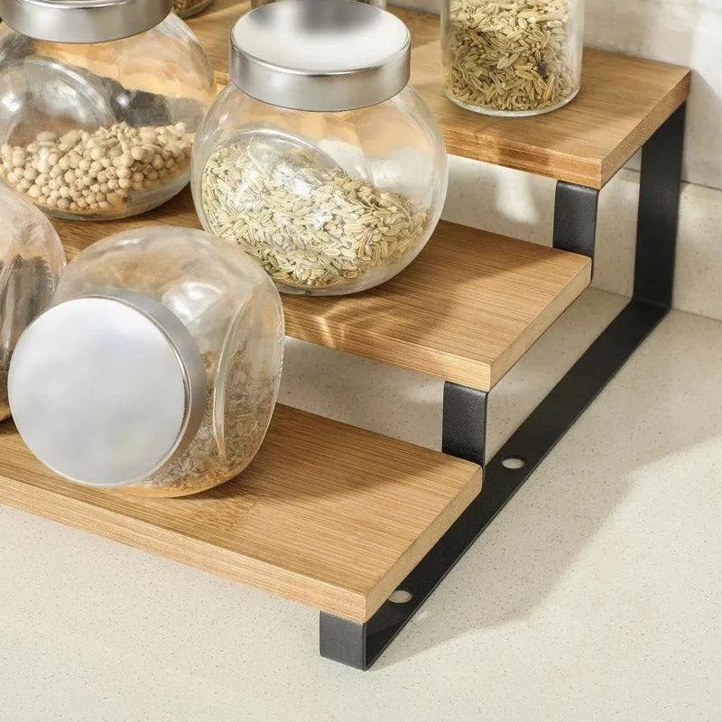 Stacko Adjustable Storage Rack (Black) - Set Of Two