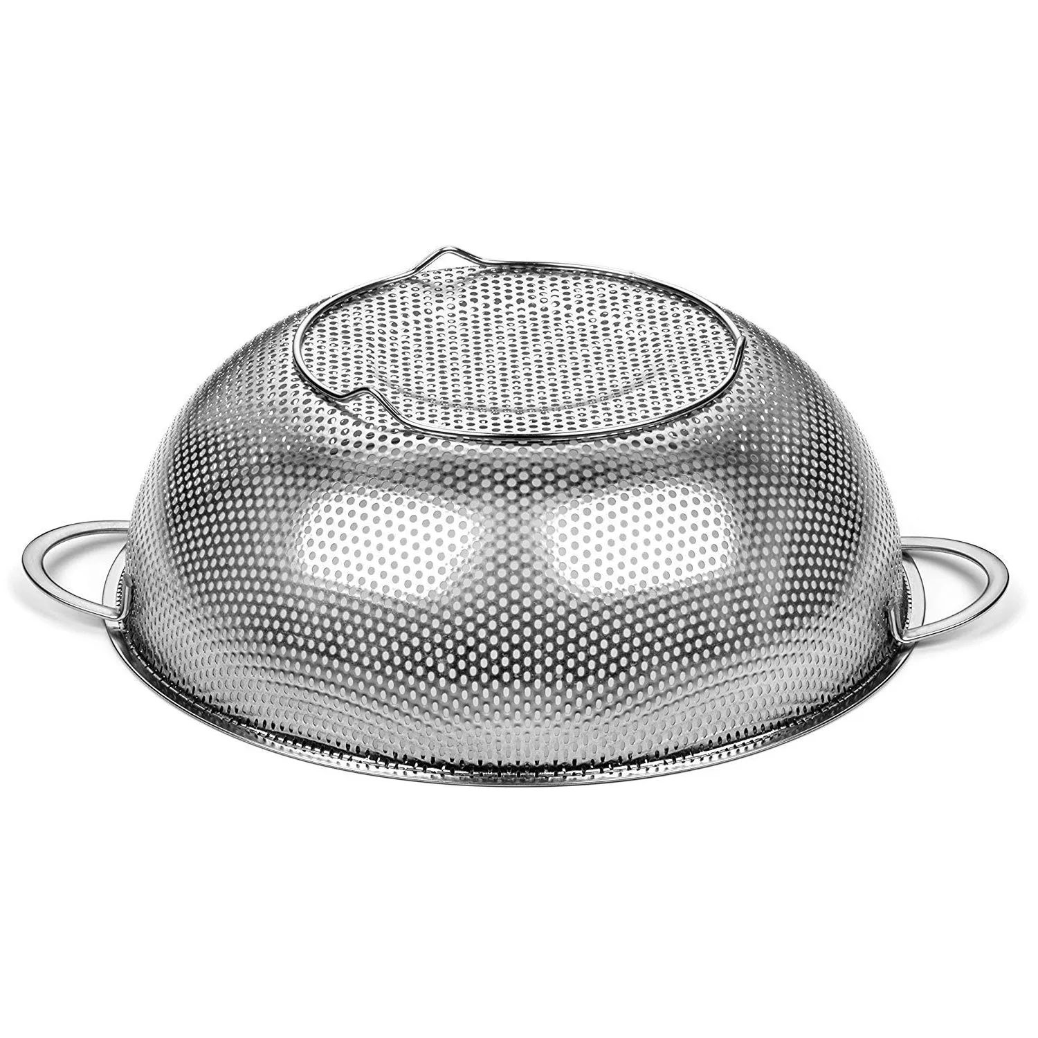 Stainless Steel Rice Vegetables Washing Bowl Strainer Collapsible Strainer.