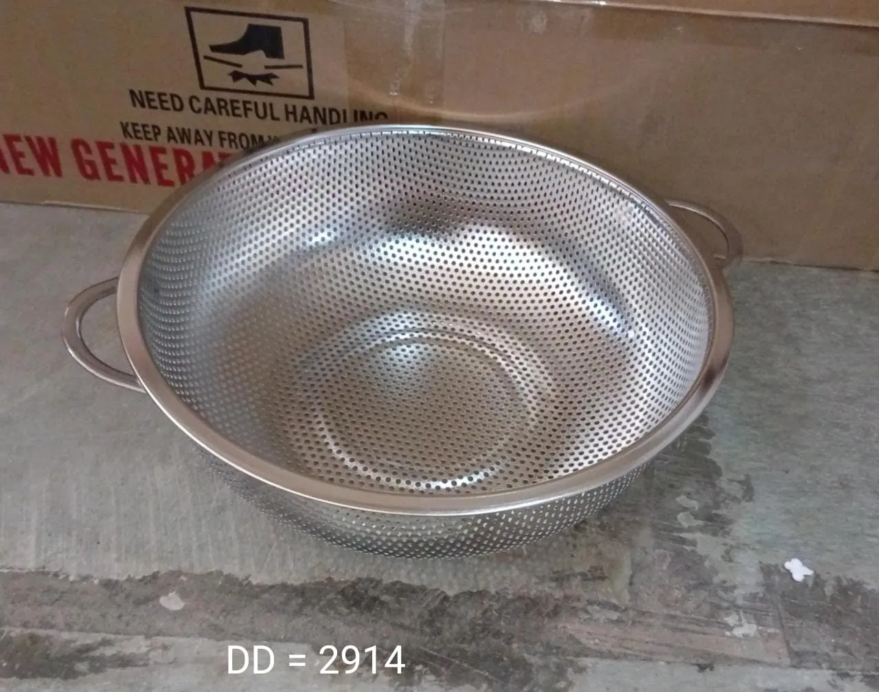 Stainless Steel Rice Vegetables Washing Bowl Strainer Collapsible Strainer.