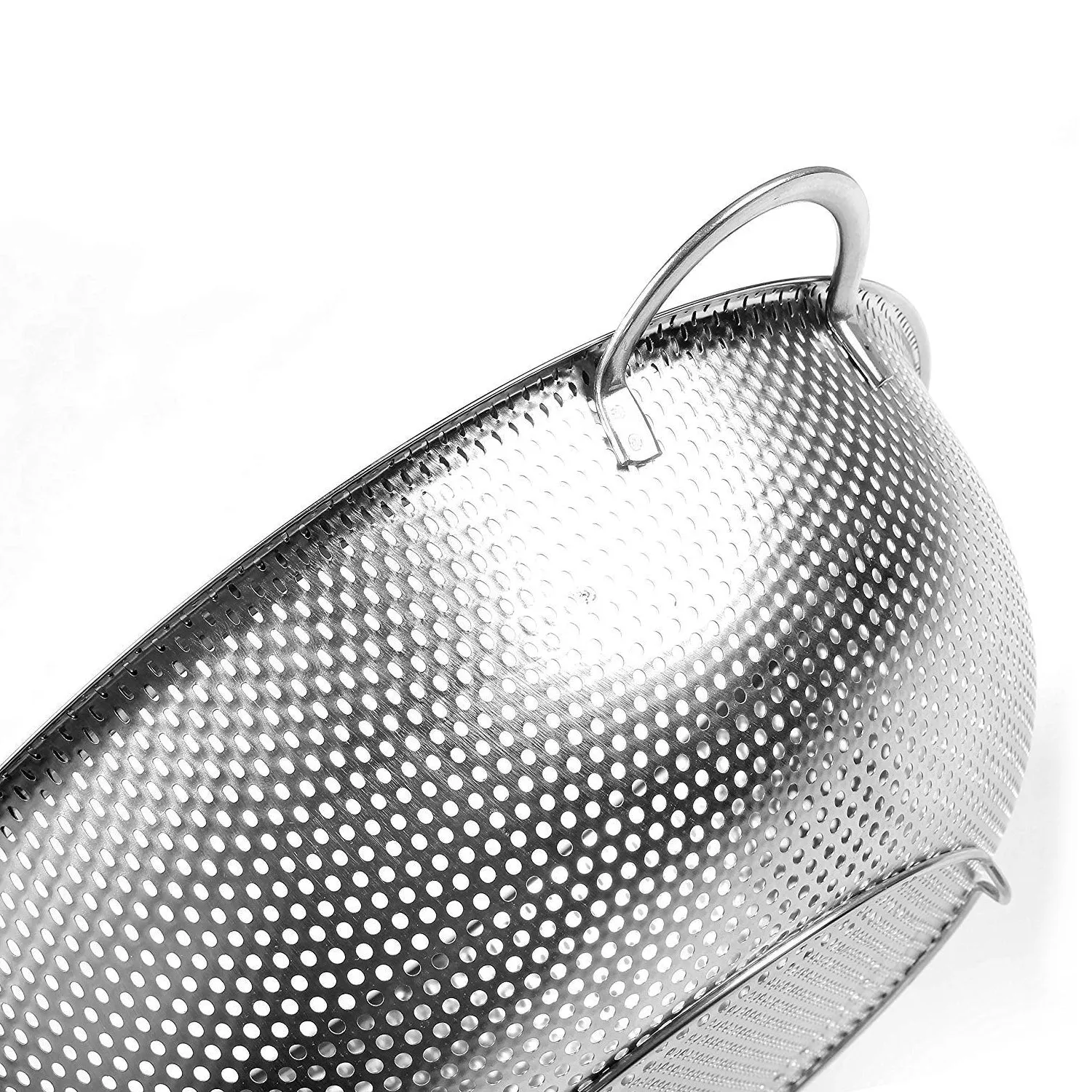 Stainless Steel Rice Vegetables Washing Bowl Strainer Collapsible Strainer.