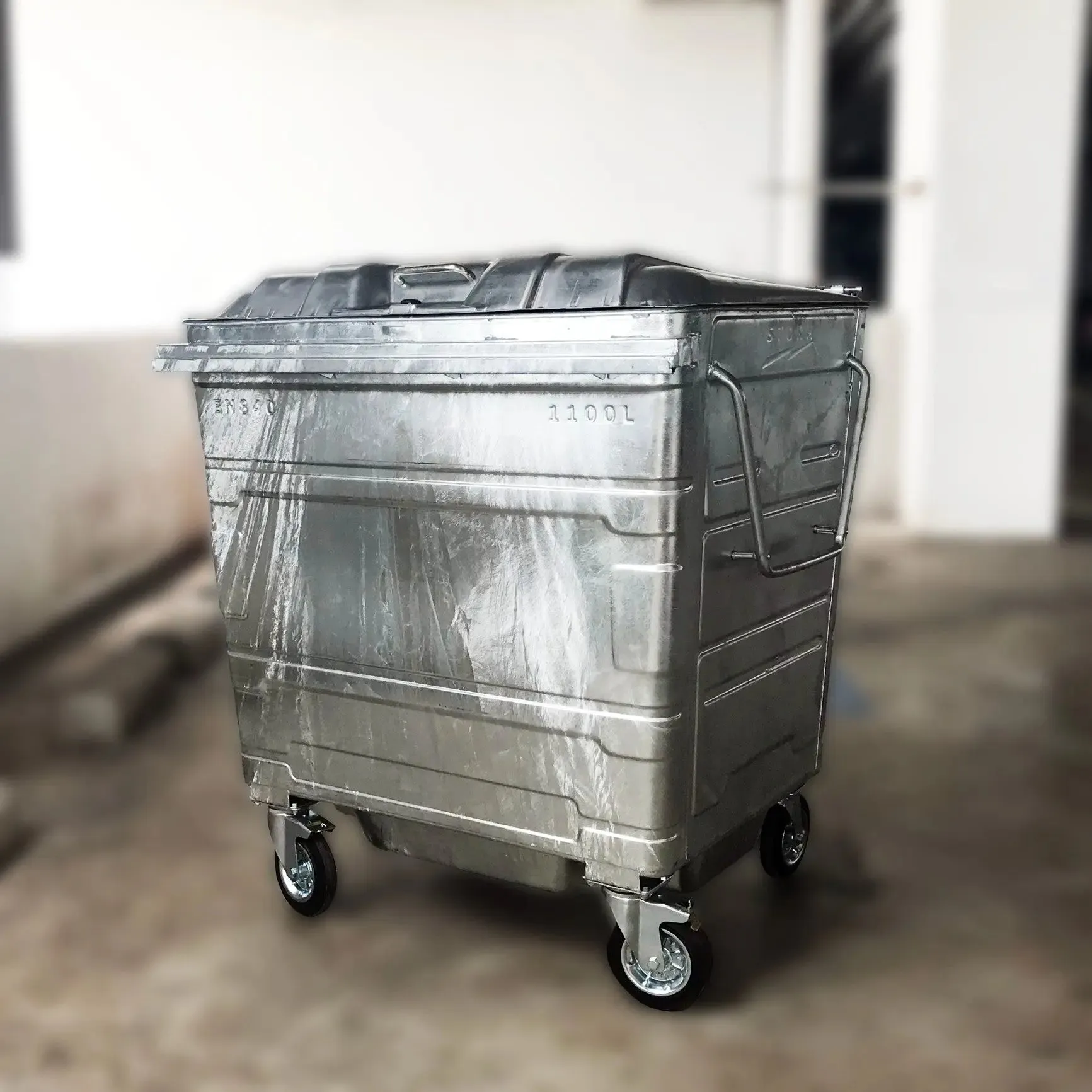 Steel Mobile Garbage Bin | MGB | 660L, 1100L | Trash Bin | Dustbin | Garbage Bin | Trash Bin