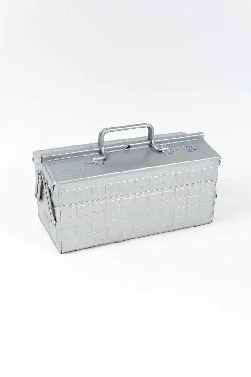Steel Two-Stage Toolbox - 35cm - Silver