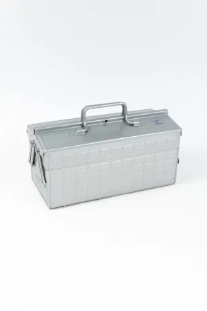 Steel Two-Stage Toolbox - 35cm - Silver