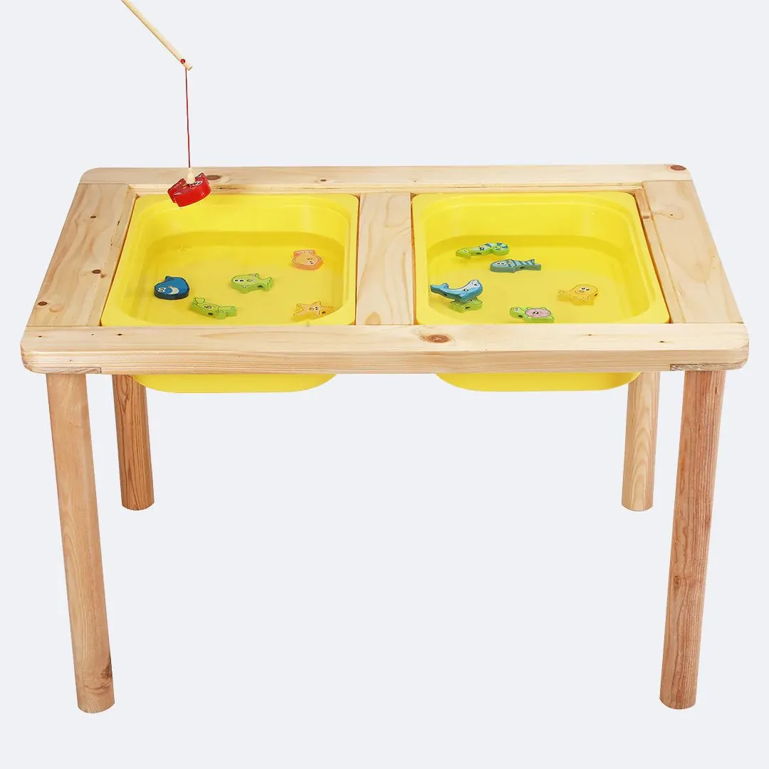 SWEN Montessori Inspired Wooden Sensory Table LUCAS
