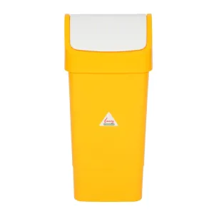 SYR Polypropylene Swing Bin Yellow 50Ltr