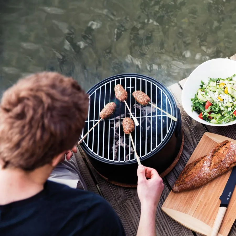 Table Top Portable BBQ - White