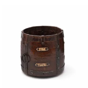 Teak Grain Measure From Rajasthan - 19thC