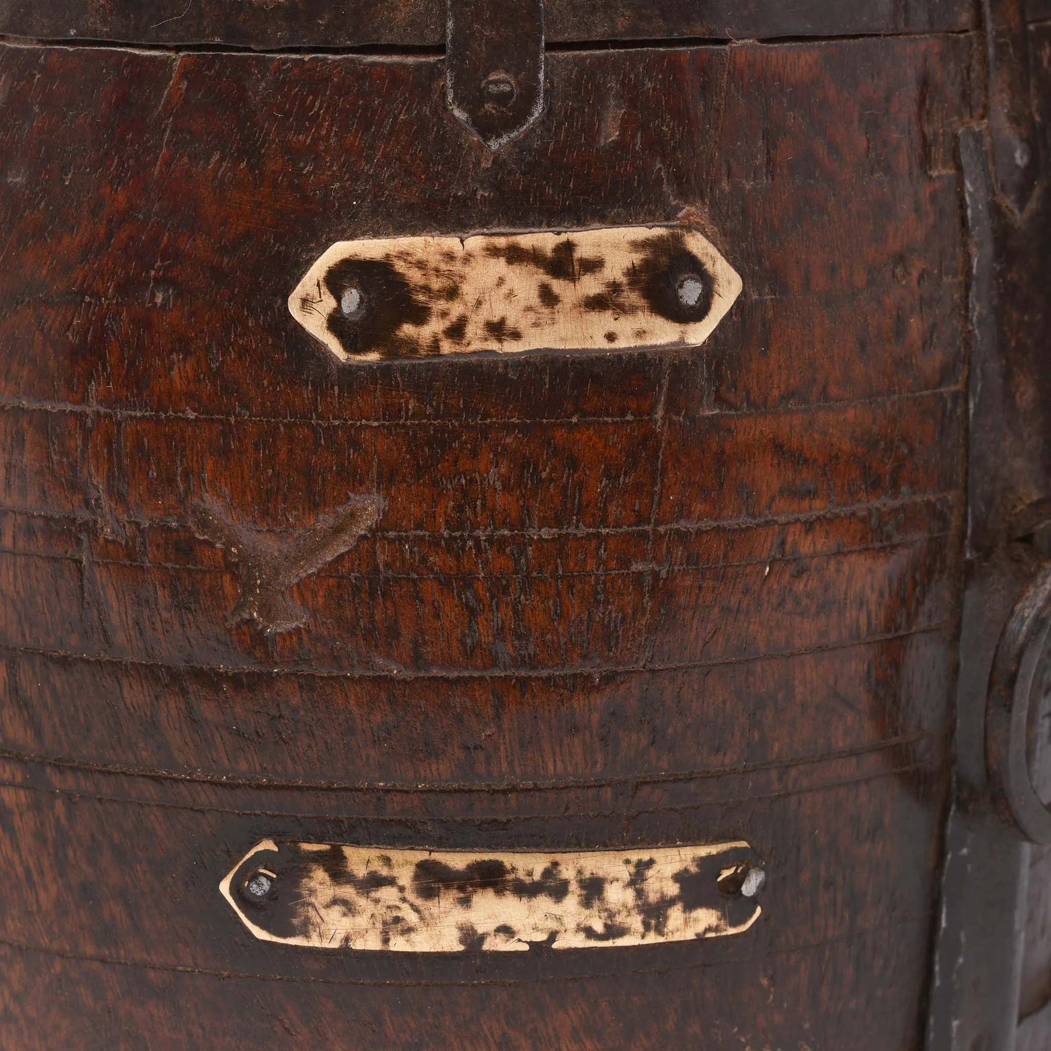 Teak Grain Measure From Rajasthan - 19thC