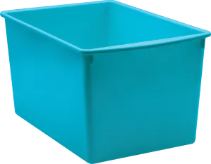 Teal Plastic Multi-Purpose Bin