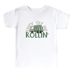 They See Me Rollin' Kids Graphic Tee | White