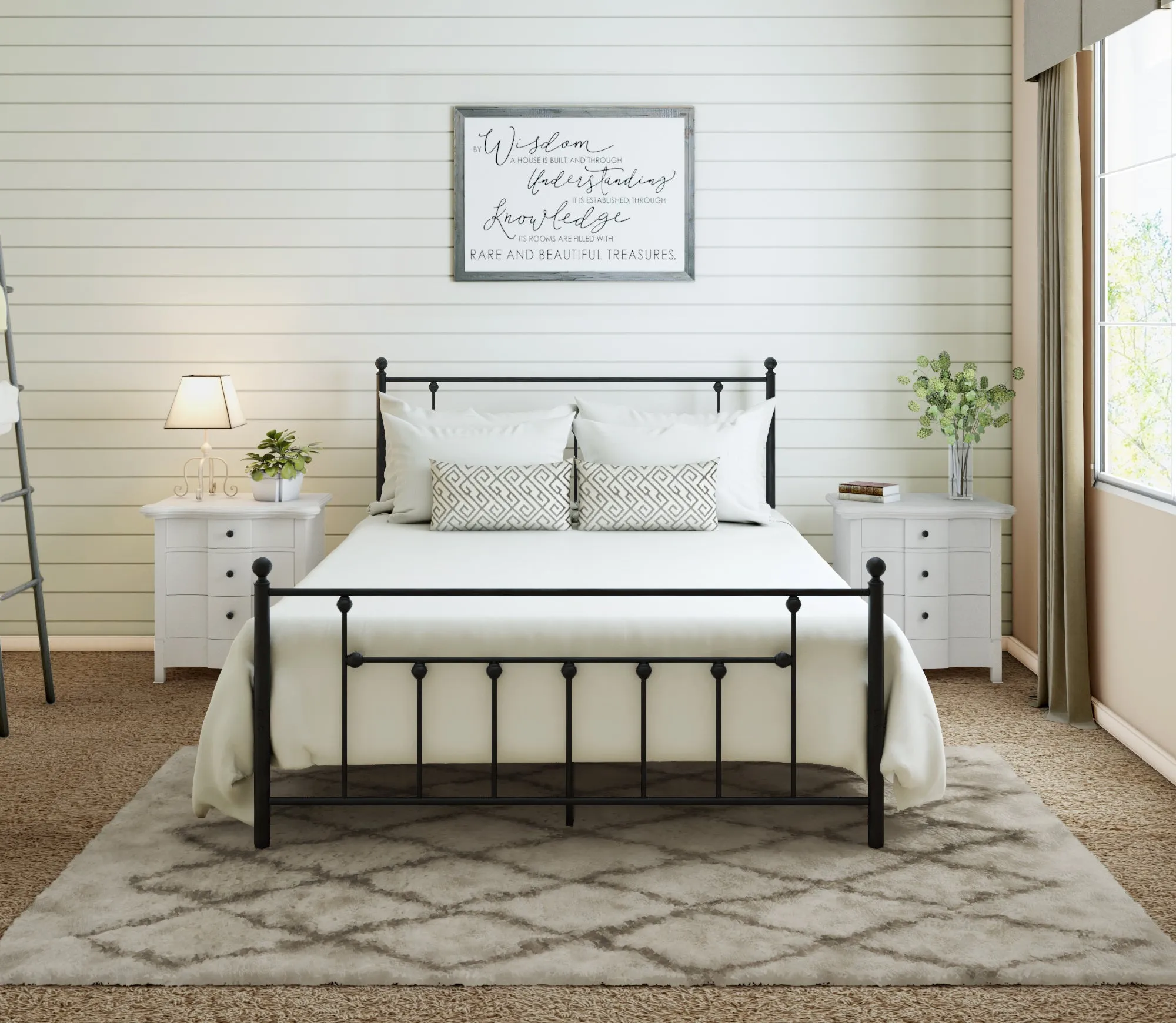 Victorian Bed Frame - Black