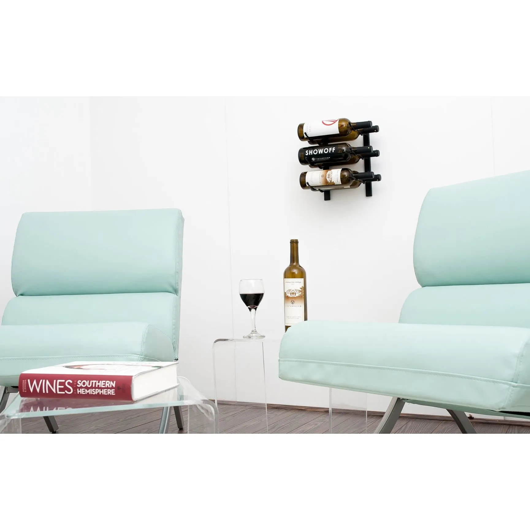 VintageView - W Series 1 – 305mm Wall Mounted Metal Wine Rack (3-9 bottles)