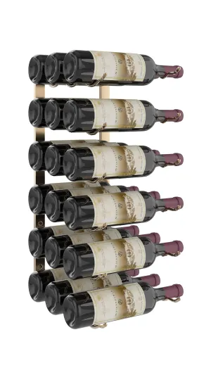 W Series 2ft Wall Mounted Wine Rack (18 bottles - Triple Depth)