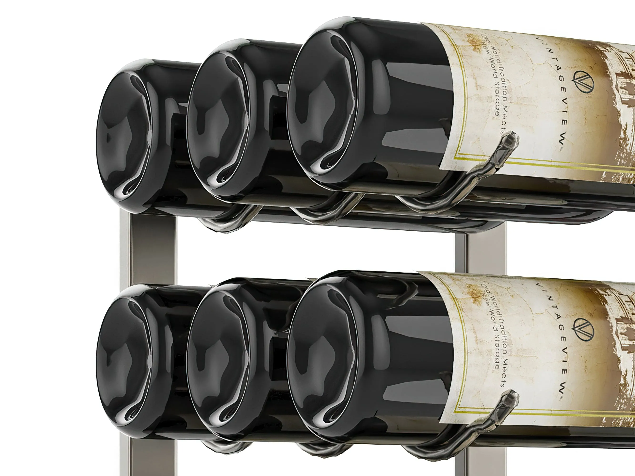 W Series 2ft Wall Mounted Wine Rack (18 bottles - Triple Depth)