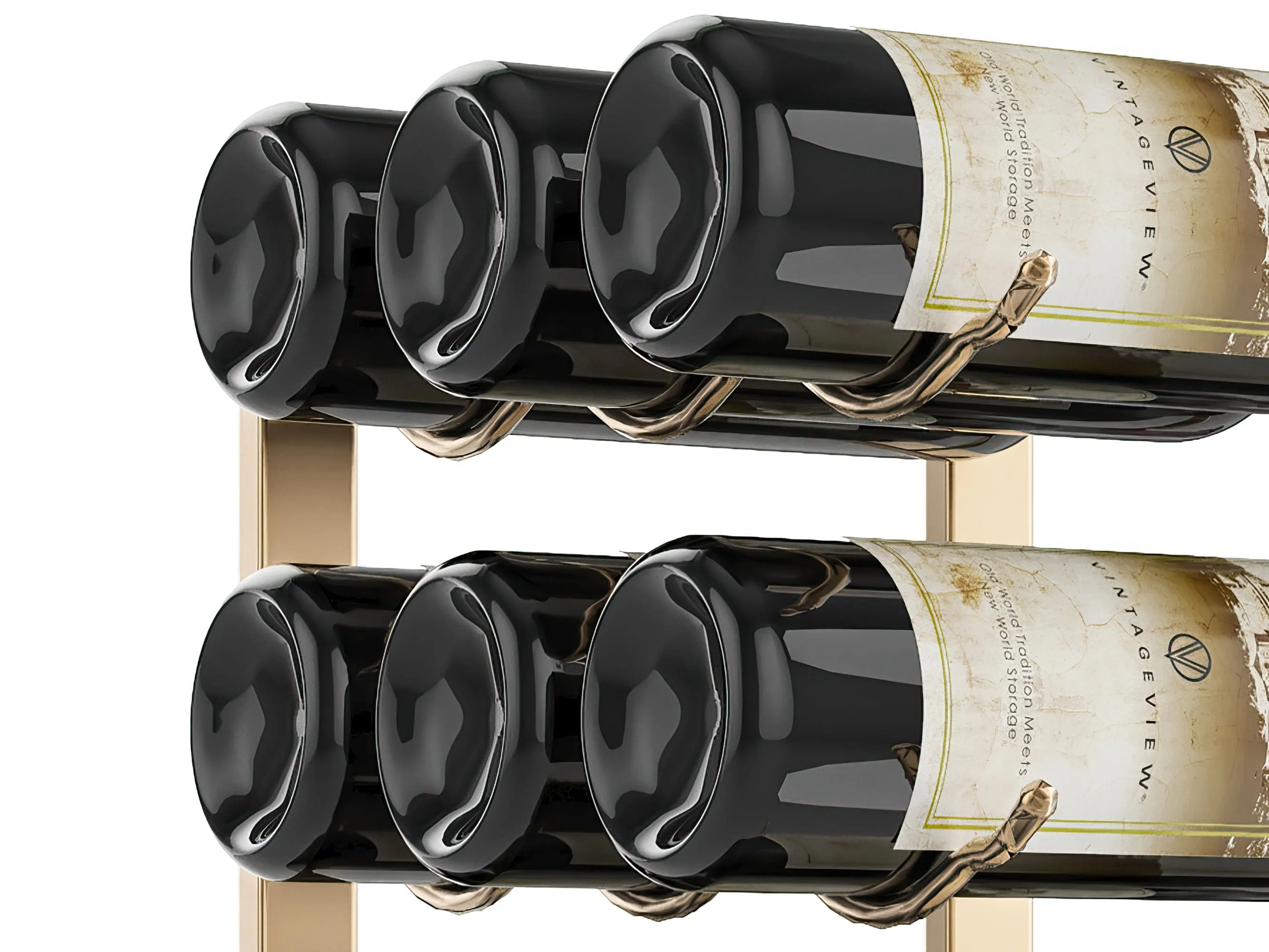 W Series 2ft Wall Mounted Wine Rack (18 bottles - Triple Depth)