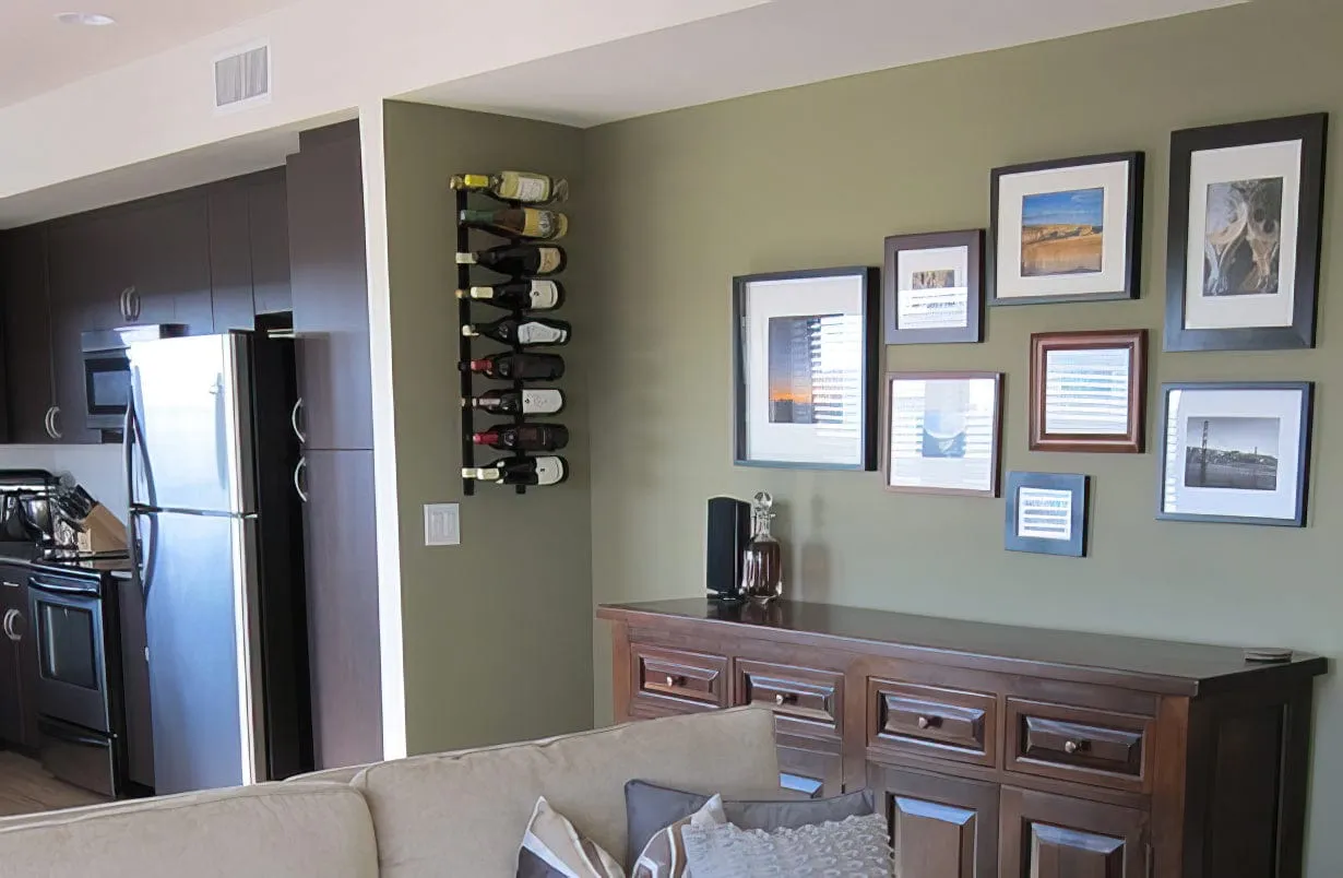 W Series 3ft Wall Mounted Wine Rack (18 bottles - Double Depth)
