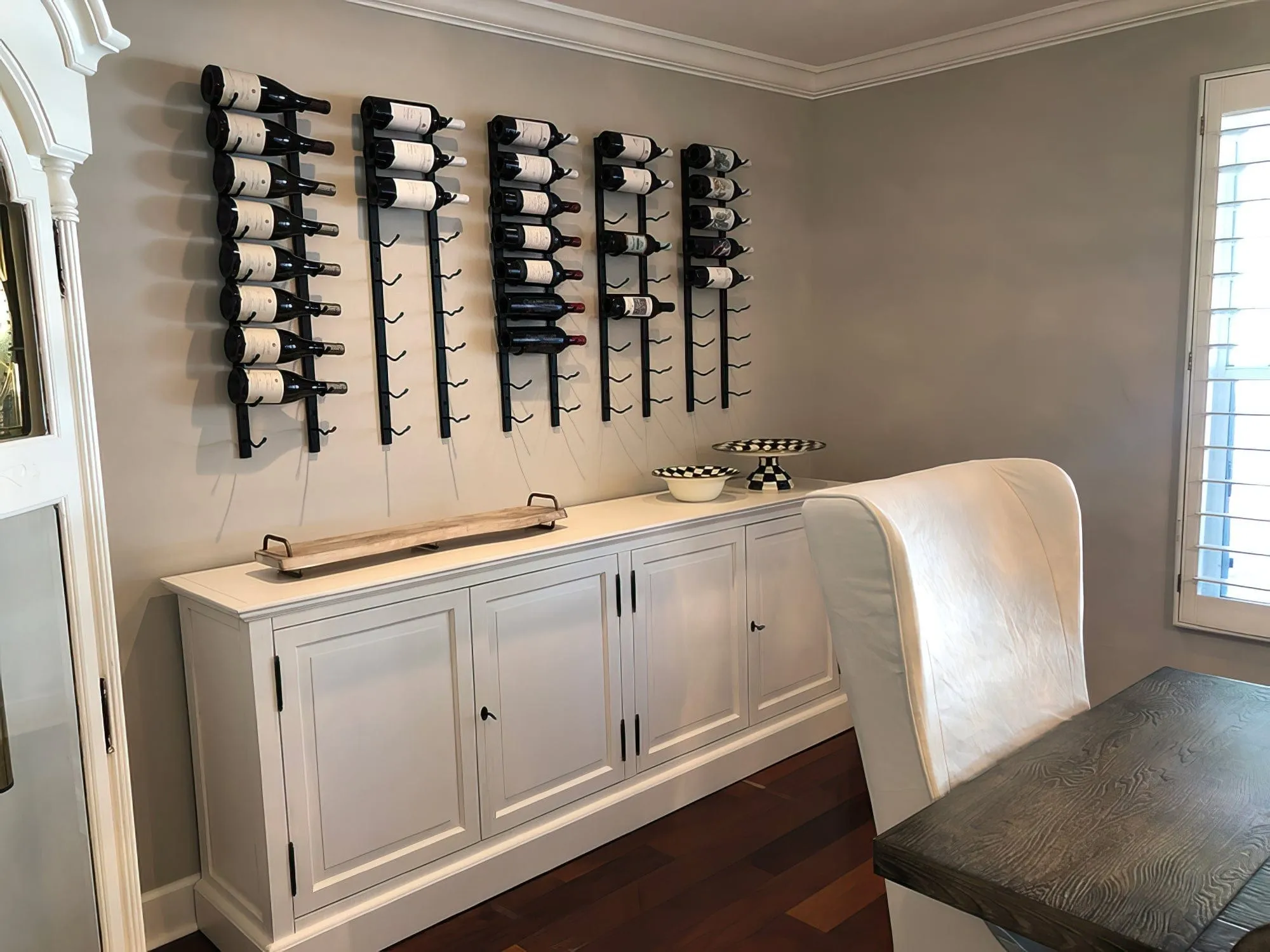 W Series 3ft Wall Mounted Wine Rack (18 bottles - Double Depth)