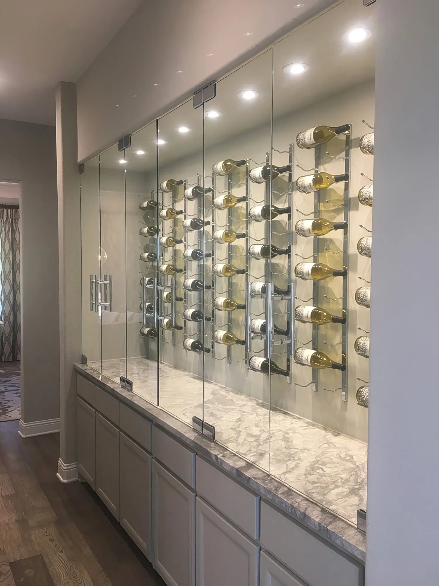 W Series 3ft Wall Mounted Wine Rack (18 bottles - Double Depth)