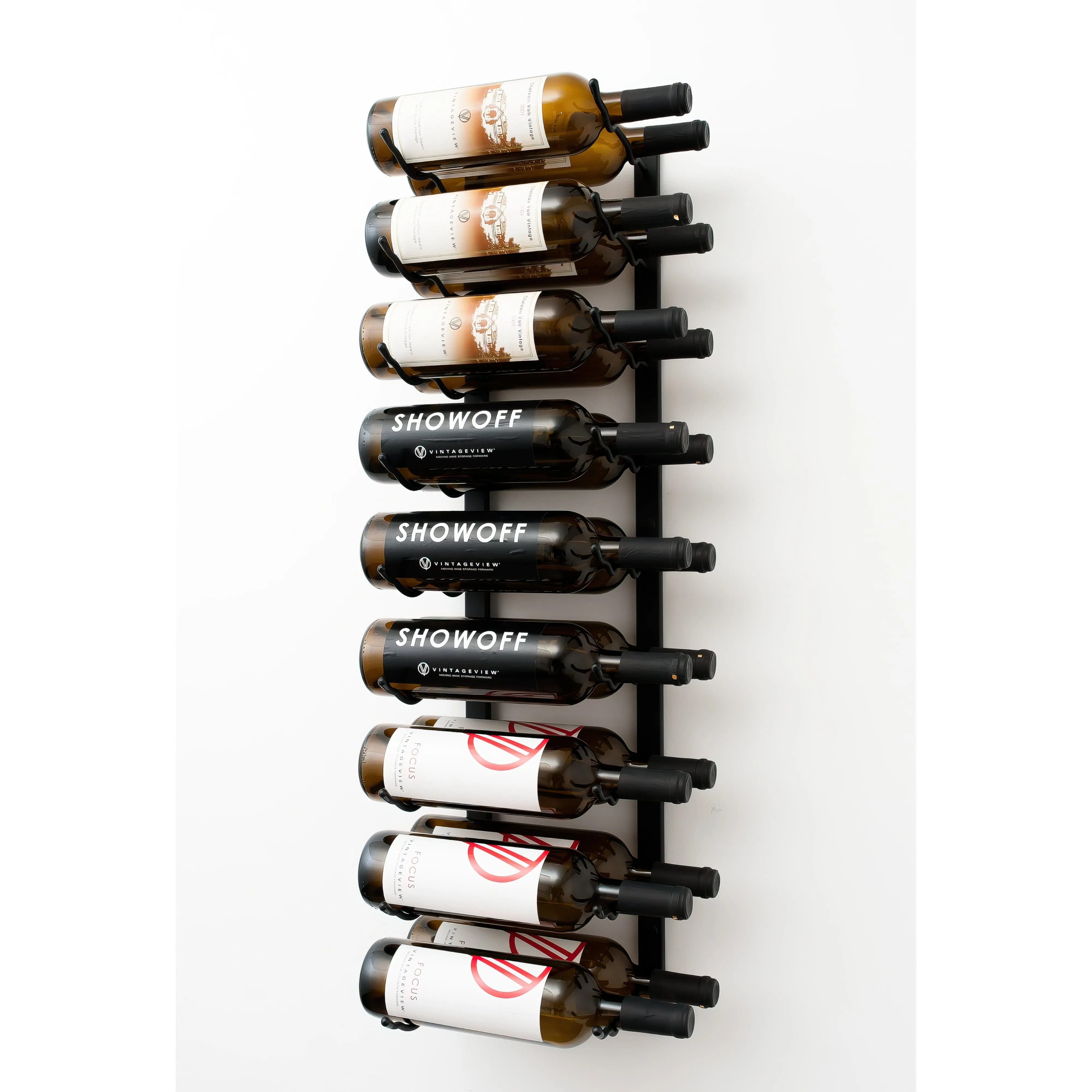 W Series 3ft Wall Mounted Wine Rack (18 bottles - Double Depth)
