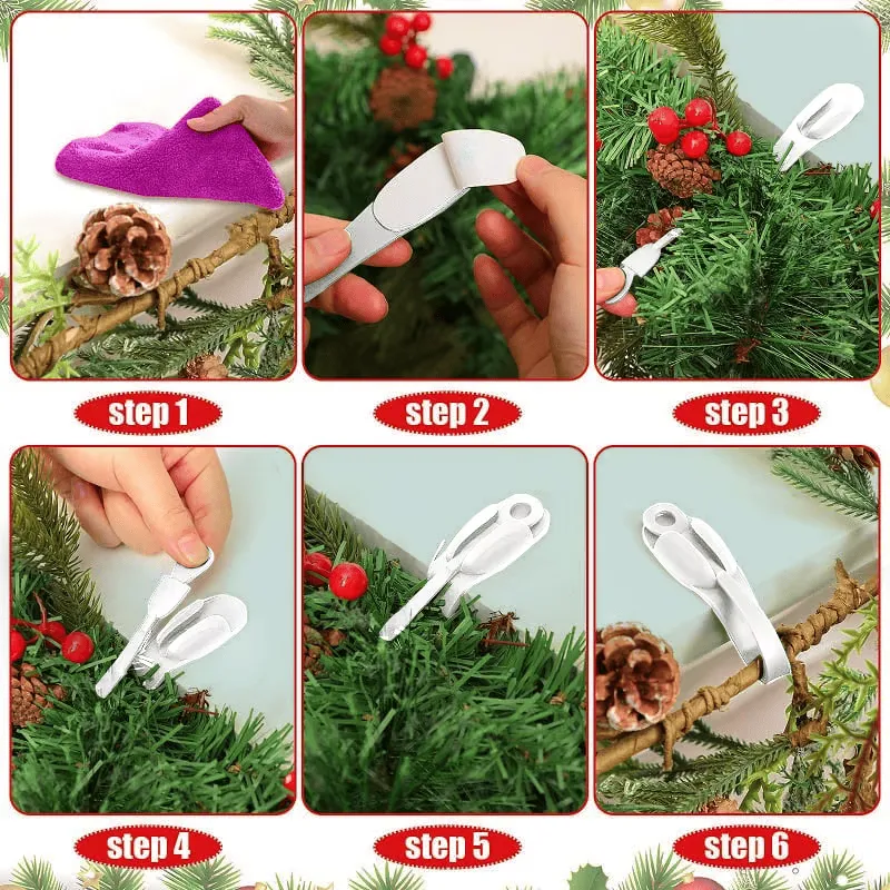 Wall Mounted Punch-free Adhesive Removable Cord Holder Organizer