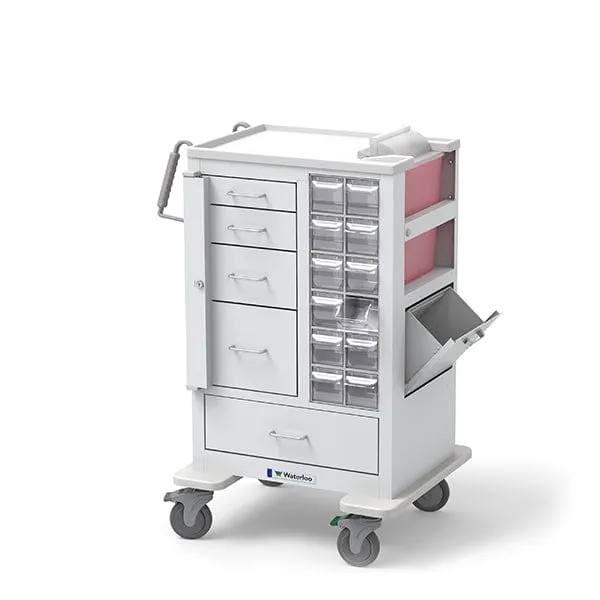 Waterloo Healthcare All-In-One 5 Drawer Tall Phlebotomy Specimen Collection Cart